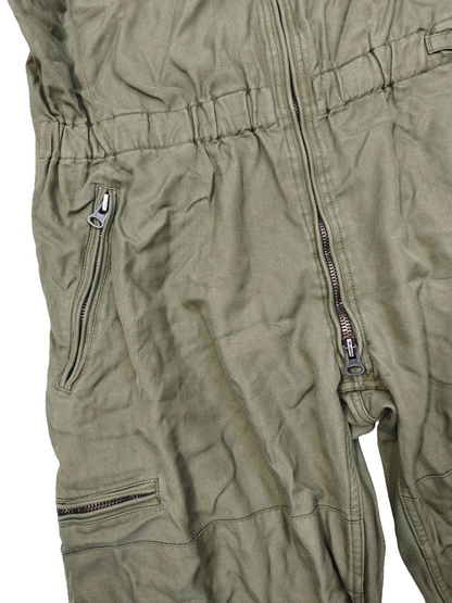 Authentic Austrian army tanker suit overalls coverall military jump olive drab