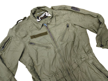 Authentic Austrian army tanker suit overalls coverall military jump olive drab