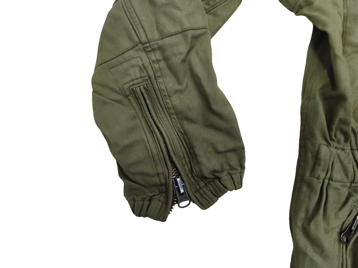 Authentic Austrian army tanker suit overalls coverall military jump olive drab
