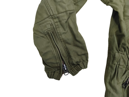 Authentic Austrian army tanker suit overalls coverall military jump olive drab
