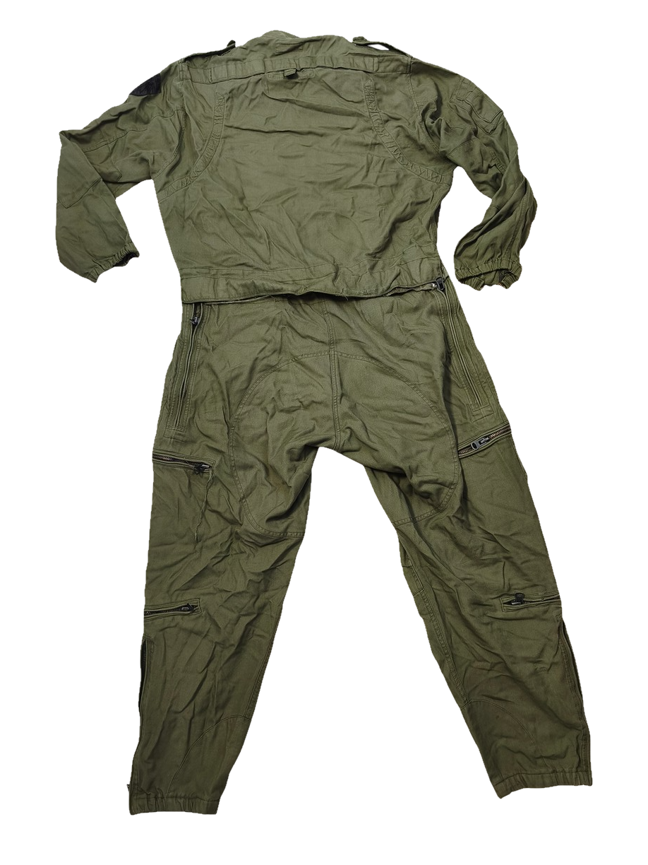 Authentic Austrian army tanker suit overalls coverall military jump olive drab