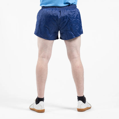 Vintage German Army Gym shorts 1980s military sports sprinter beach summer retro holiday military blue navy