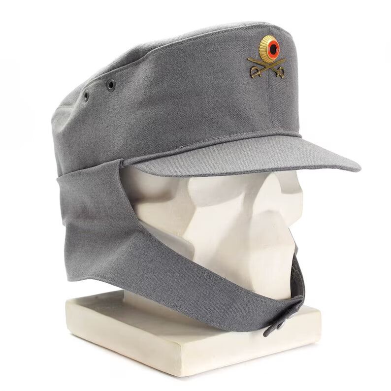 New Vintage 1970s German Army "GEBIRGSJÄGER" mountain hat cap wool blend military visor