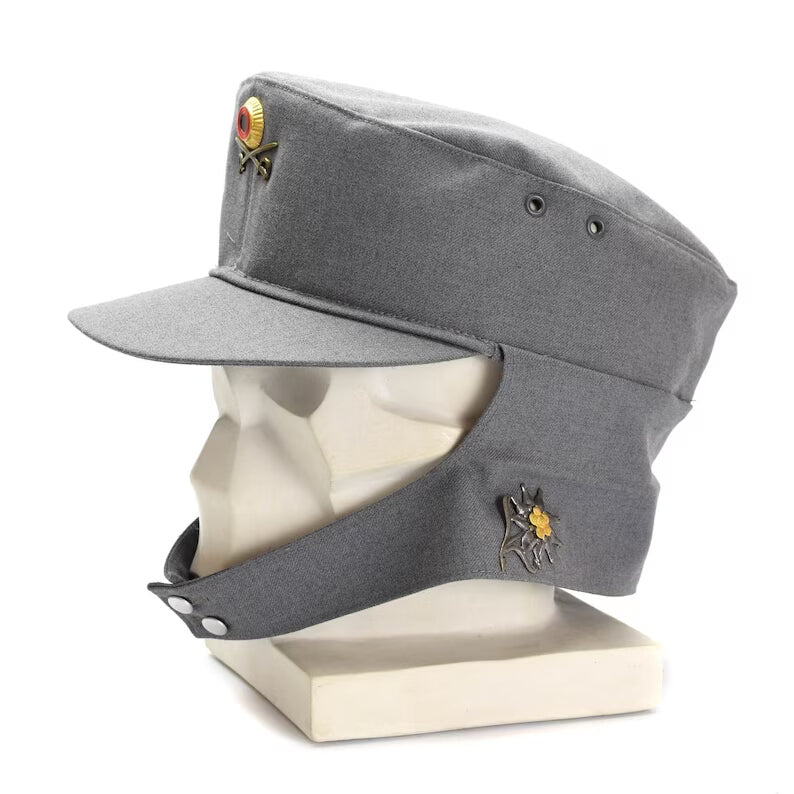 New Vintage 1970s German Army "GEBIRGSJÄGER" mountain hat cap wool blend military visor