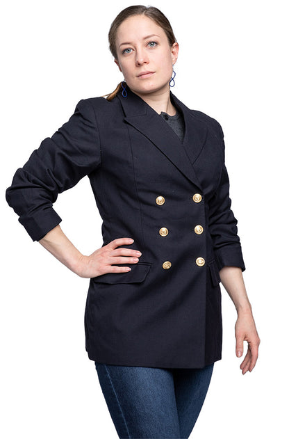 Vintage ladies German naval double breasted blazer military jacket dress army dinner sports tunic officers bundesmarine