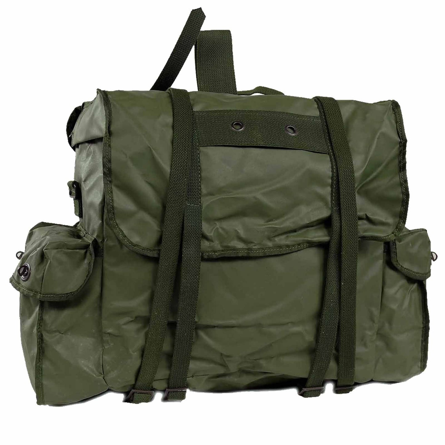 Near new Vintage Belgian army waterproof rucksack backpack day pack ruck sack shoulder bag PVC military 25 litre