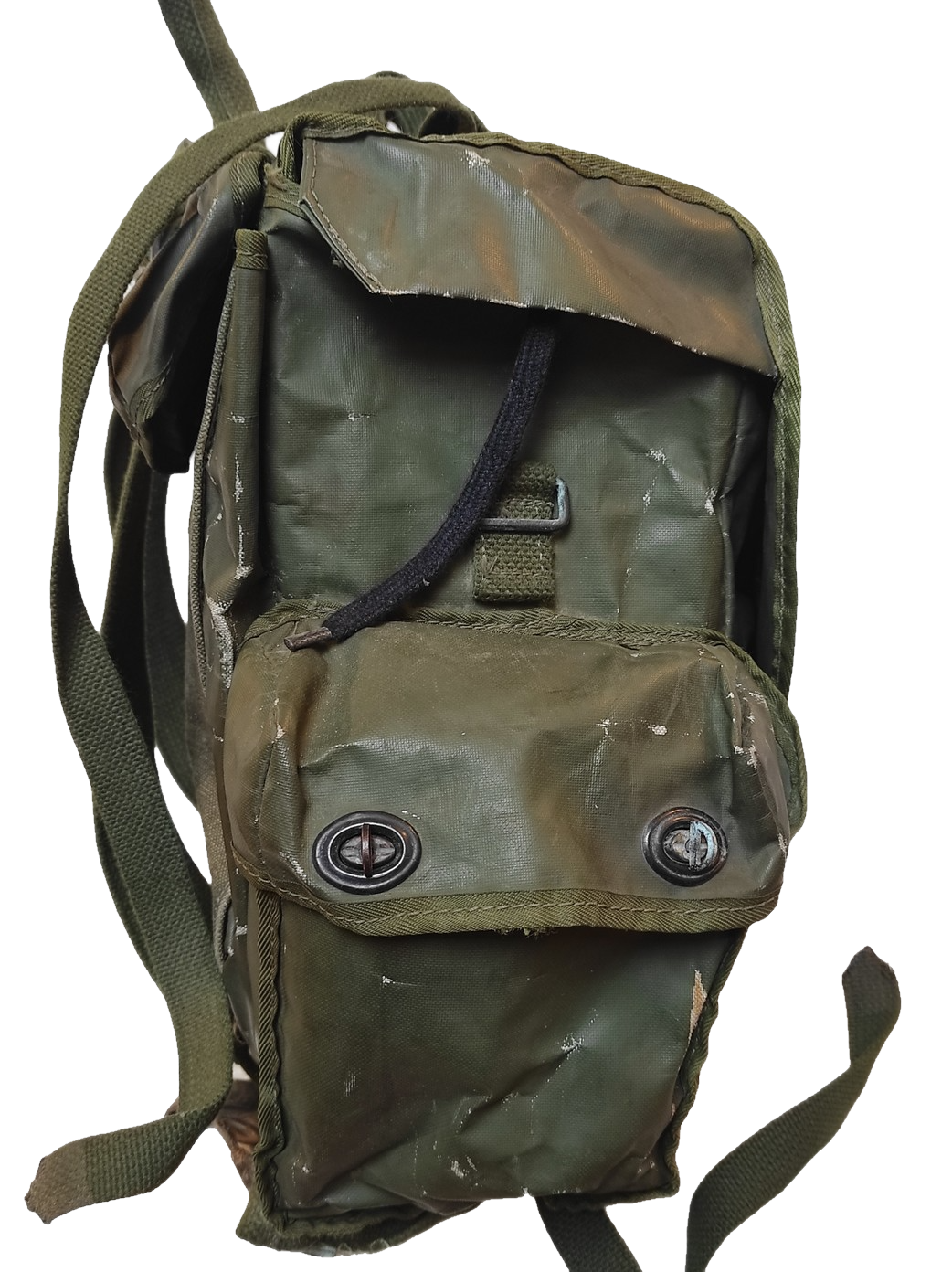 Grade 2 Vintage Belgian army waterproof rucksack backpack day pack ruck sack shoulder bag PVC military 25 litre (Copy)