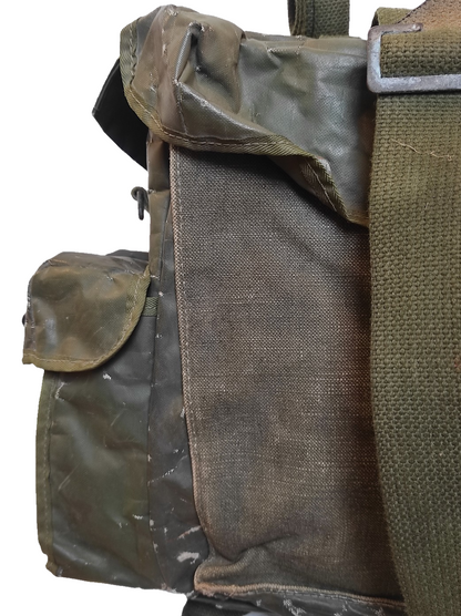 Grade 2 Vintage Belgian army waterproof rucksack backpack day pack ruck sack shoulder bag PVC military 25 litre (Copy)