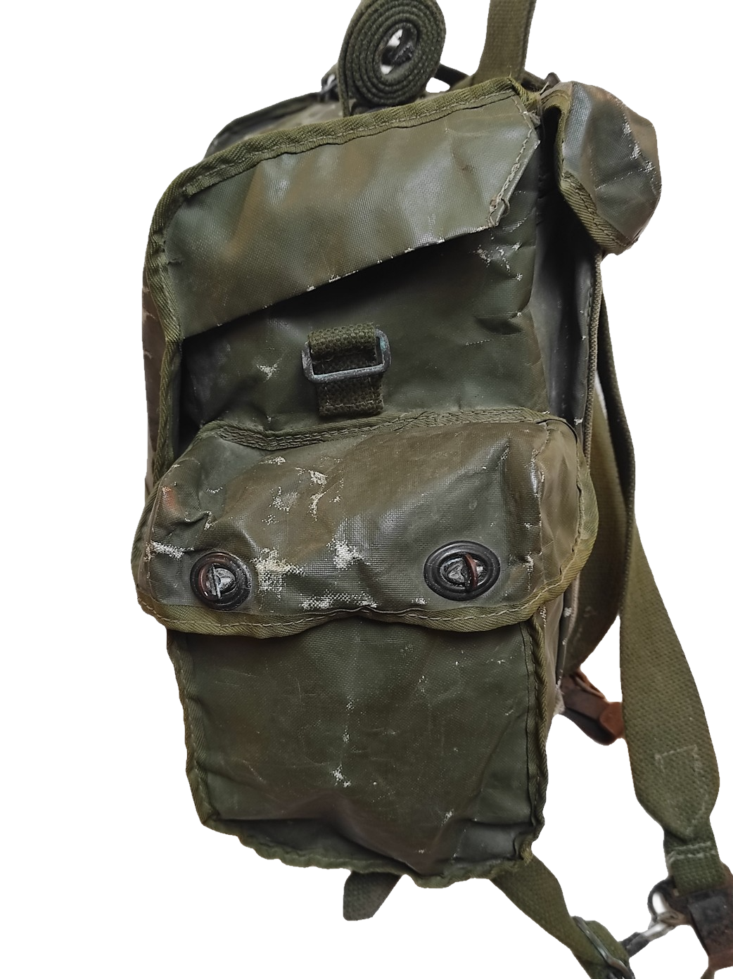 Grade 2 Vintage Belgian army waterproof rucksack backpack day pack ruck sack shoulder bag PVC military 25 litre (Copy)