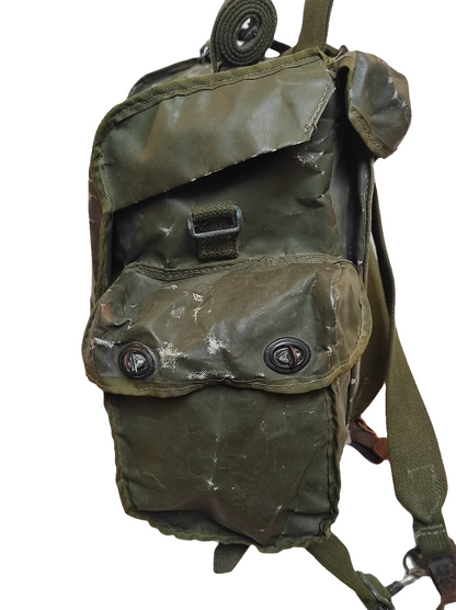 Grade 2 Vintage Belgian army waterproof rucksack backpack day pack ruck sack shoulder bag PVC military 25 litre (Copy)