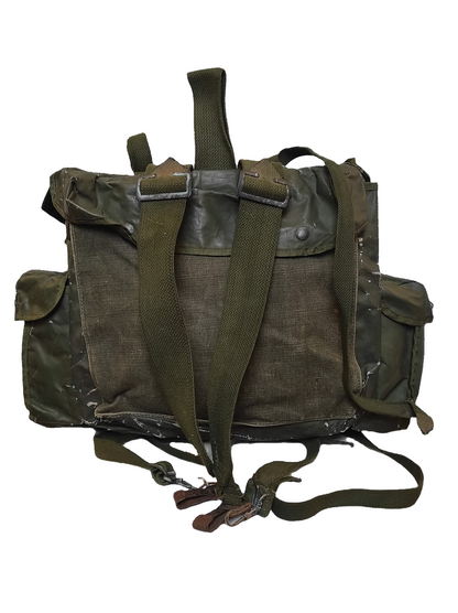 Grade 2 Vintage Belgian army waterproof rucksack backpack day pack ruck sack shoulder bag PVC military 25 litre (Copy)