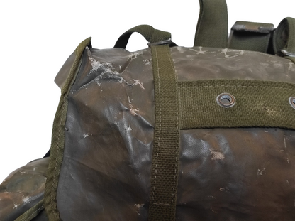 Grade 2 Vintage Belgian army waterproof rucksack backpack day pack ruck sack shoulder bag PVC military 25 litre (Copy)