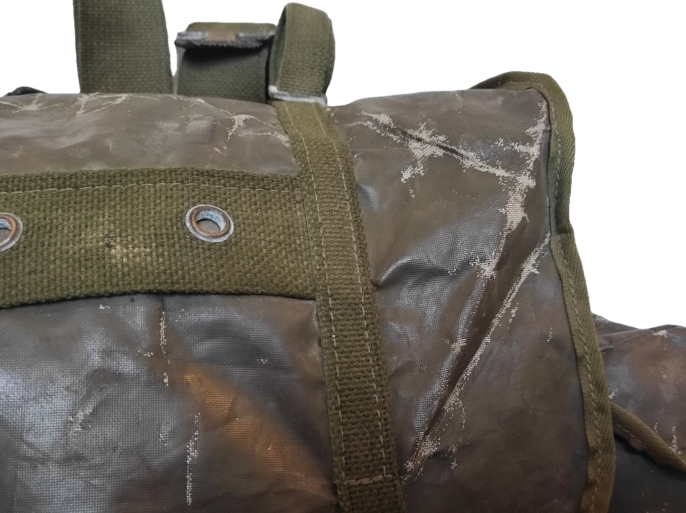 Grade 2 Vintage Belgian army waterproof rucksack backpack day pack ruck sack shoulder bag PVC military 25 litre (Copy)