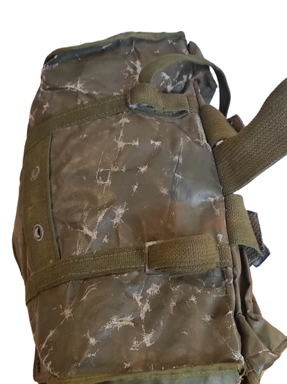 Grade 2 Vintage Belgian army waterproof rucksack backpack day pack ruck sack shoulder bag PVC military 25 litre (Copy)