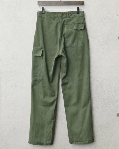 Vintage 1980s Belgian army khaki trousers pants military olive cargo combat norm