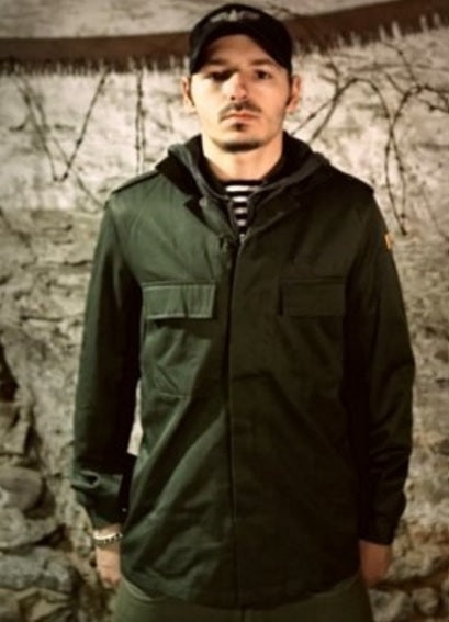 New Vintage Unissued Belgian army fieldshirt shirt jacket olive khaki military mens 1990s