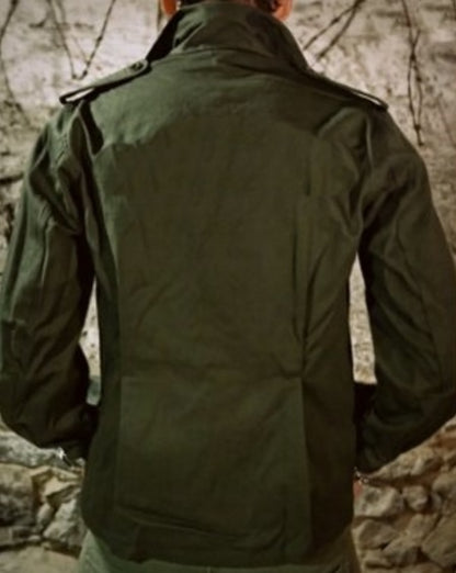 New Vintage Unissued Belgian army fieldshirt shirt jacket olive khaki military mens 1990s