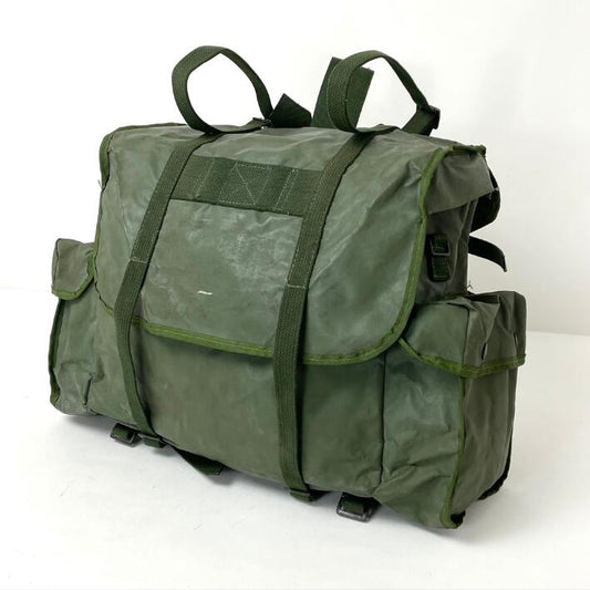 Grade 1 Vintage Belgian army waterproof rucksack backpack day pack ruck sack shoulder bag PVC military 25 litre