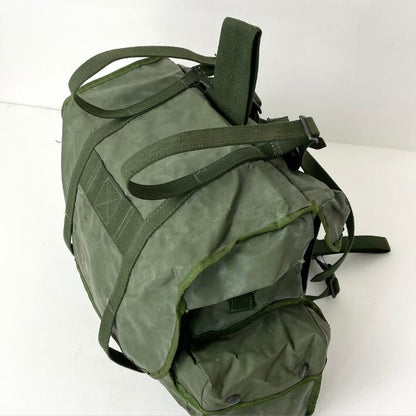 Grade 1 Vintage Belgian army waterproof rucksack backpack day pack ruck sack shoulder bag PVC military 25 litre
