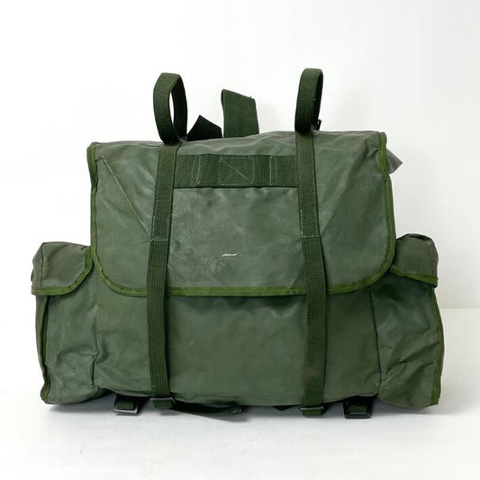 Grade 1 Vintage Belgian army waterproof rucksack backpack day pack ruck sack shoulder bag PVC military 25 litre
