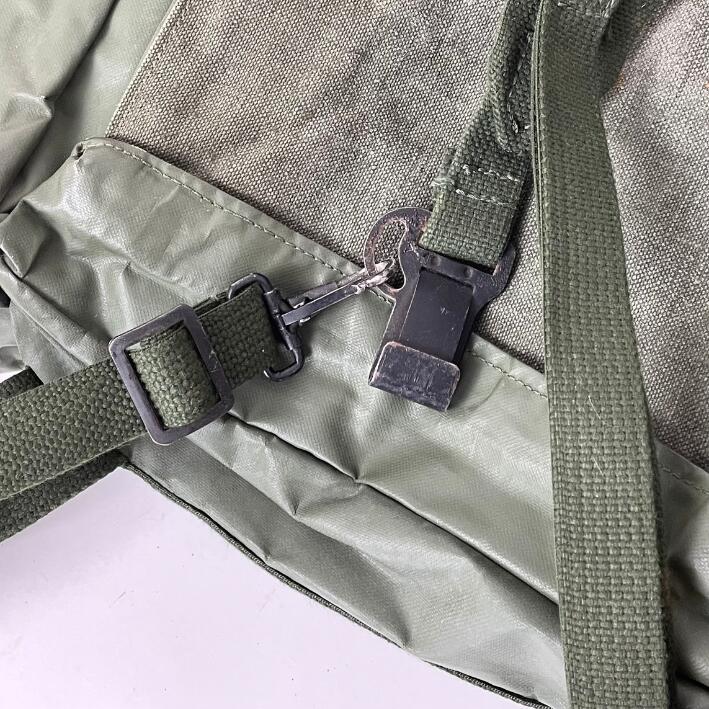 Grade 1 Vintage Belgian army waterproof rucksack backpack day pack ruck sack shoulder bag PVC military 25 litre