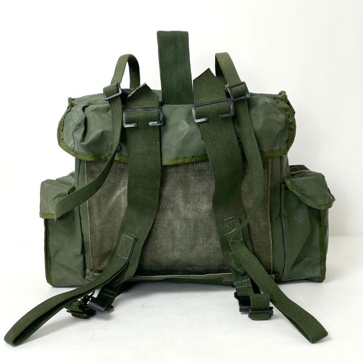 Grade 1 Vintage Belgian army waterproof rucksack backpack day pack ruck sack shoulder bag PVC military 25 litre