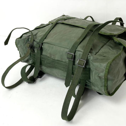 Grade 1 Vintage Belgian army waterproof rucksack backpack day pack ruck sack shoulder bag PVC military 25 litre