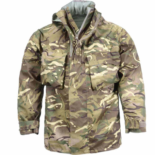 Authentic British Army MTP camo waterproof parka jacket MVP goretex smock