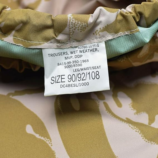 New British army desert camo Goretex trousers pants MVP waterproof military DPM wet gear