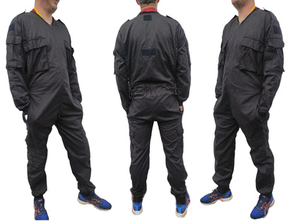 Authentic British riot squad Met Police black overalls coveralls jumpsuit suit boiler Swat team 2B