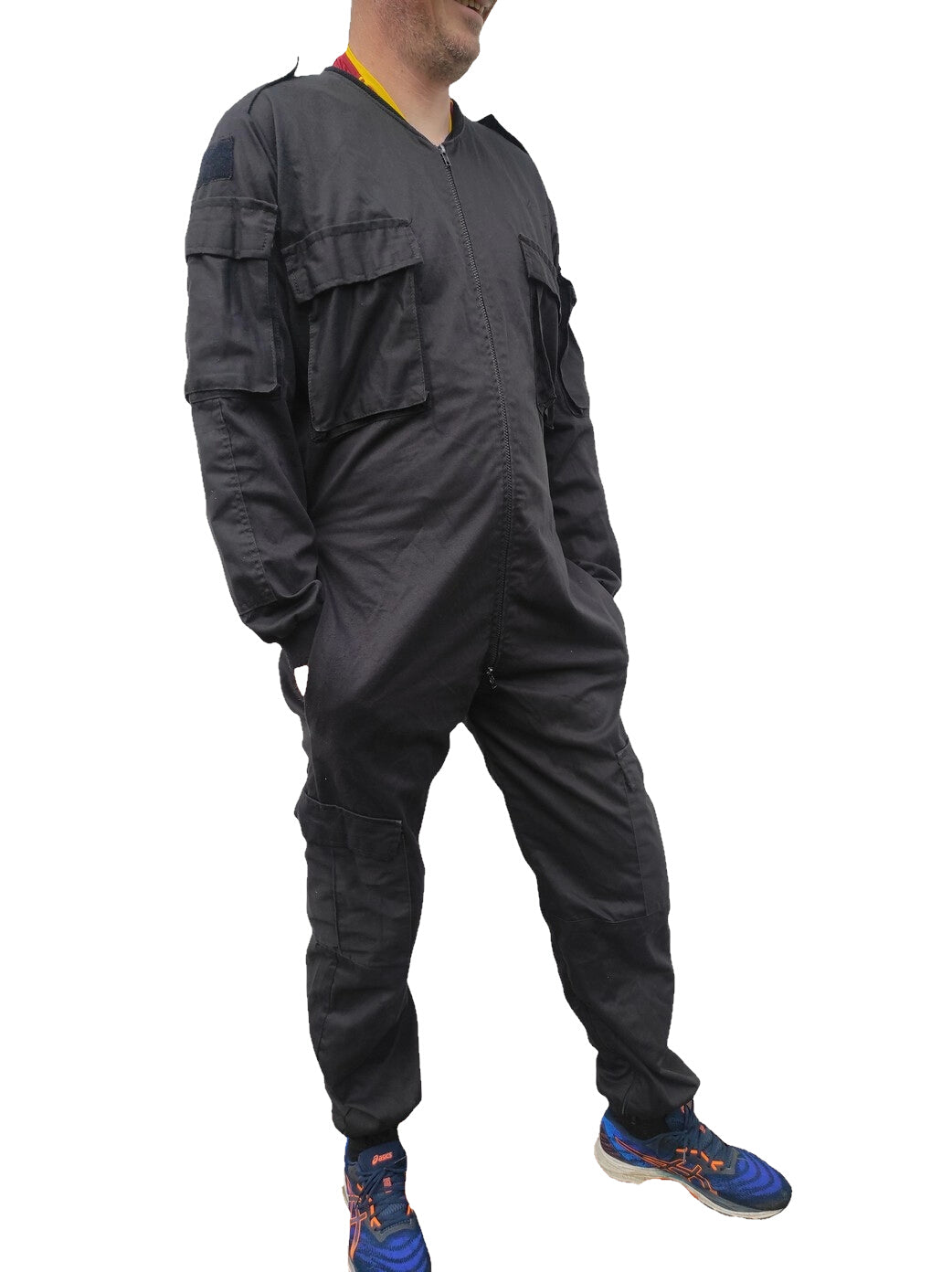 Authentic British riot squad Met Police black overalls coveralls jumpsuit suit boiler Swat team 2B