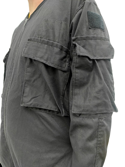 Authentic British riot squad Met Police black overalls coveralls jumpsuit suit boiler Swat team 2B