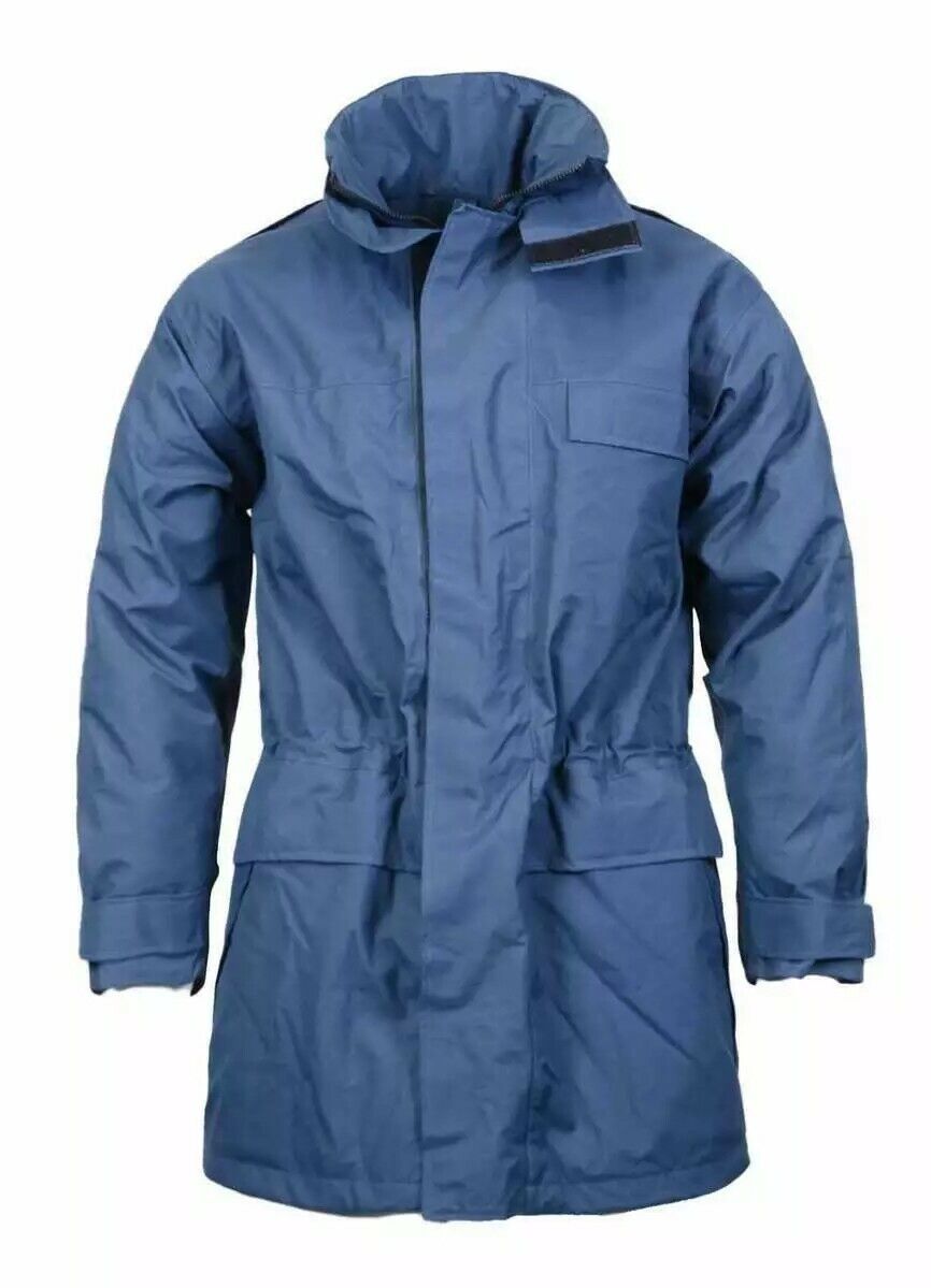 Authentic British Air Force blue goretex Jacket parka RAF military army raincoat lined wet gear