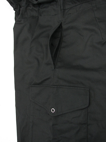Vintage British Army black Overalls coveralls military jumpsuit flight suit boilersuit tanker