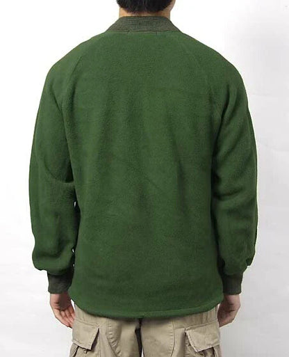 Vintage British Army soldier 95 Green fleece jacket sweater coat jumper thermal cold weather olive