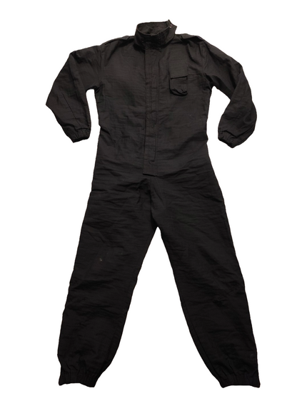 Authentic British Met Police black riot squad overalls coveralls fire resistant boiler suit