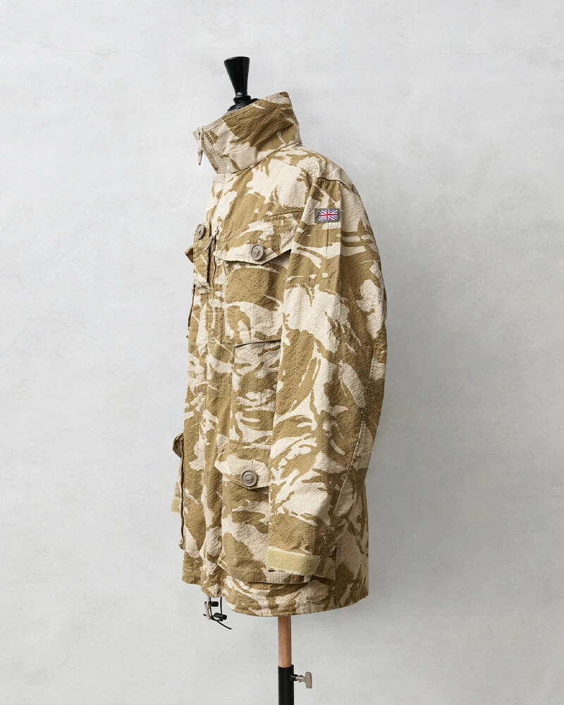 Vintage British army S95 desert camo jacket combat smock DPM camouflage ripstop coat soldier 95