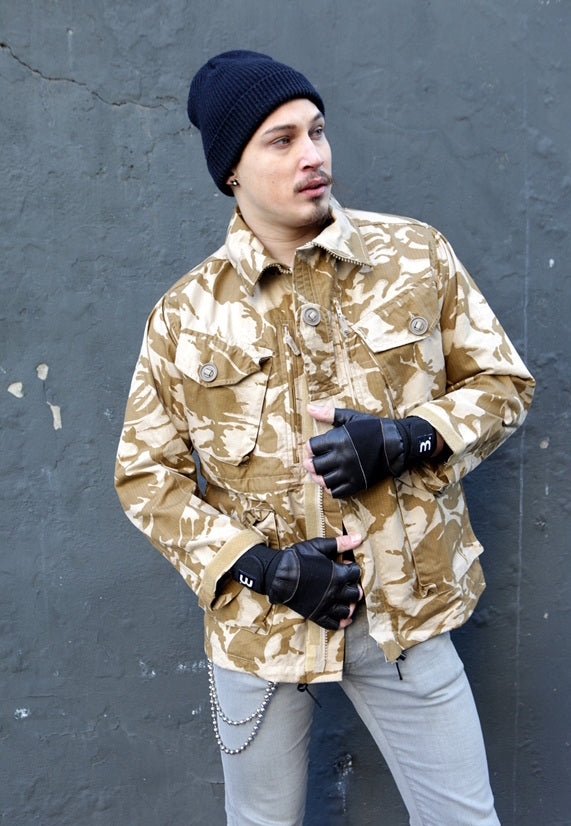 Vintage British army S95 desert camo jacket combat smock DPM camouflage ripstop coat soldier 95