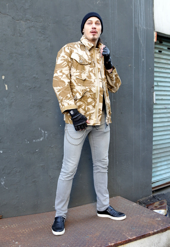Vintage British army S95 desert camo jacket combat smock DPM camouflage ripstop coat soldier 95