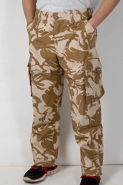 New Vintage British army desert camo trousers pants windproof military cargo combat DPM