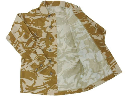 Vintage British army shirt jacket fieldshirt desert camo camouflage military DPM Soldier 95