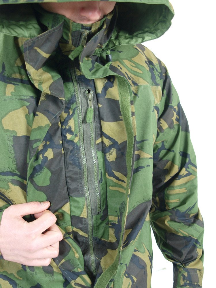 Authentic British Army Goretex waterproof Parka military coat jacket DPM MVP camouflage raincoat rain gear camo woodland no pockets