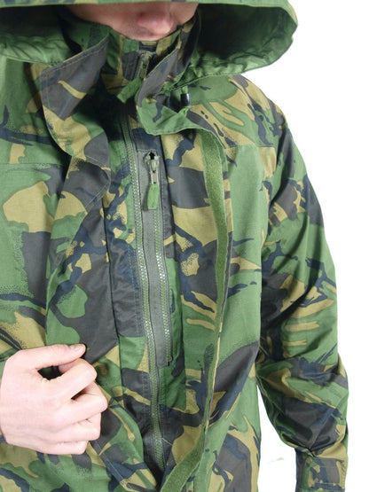Authentic British Army Goretex waterproof Parka military coat jacket DPM MVP camouflage raincoat rain gear camo woodland no pockets