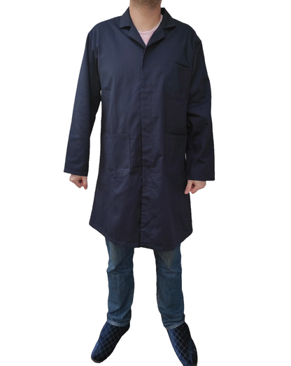 Authentic British Army navy long work coat duster jacket chore worker workwear
