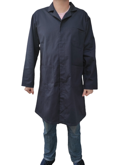 Authentic British Army navy long work coat duster jacket chore worker workwear