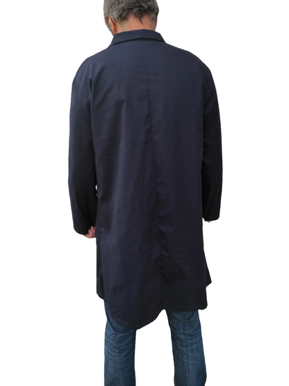 Authentic British Army navy long work coat duster jacket chore worker workwear