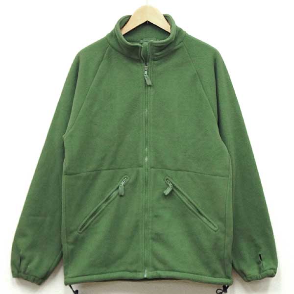Vintage British Army soldier 95 Green fleece jacket sweater coat jumper thermal cold weather olive high collar
