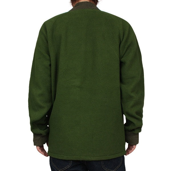 Vintage British Army soldier 95 Green fleece jacket sweater coat jumper thermal cold weather olive