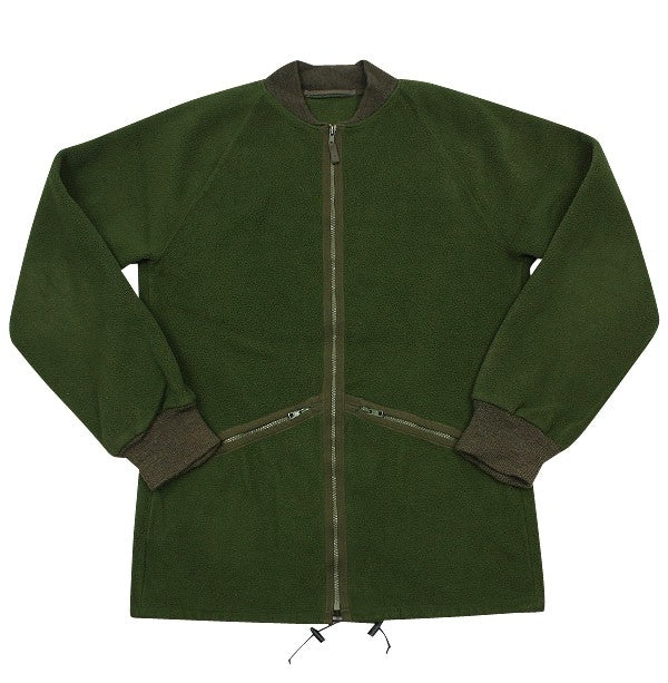 Vintage British Army soldier 95 Green fleece jacket sweater coat jumper thermal cold weather olive