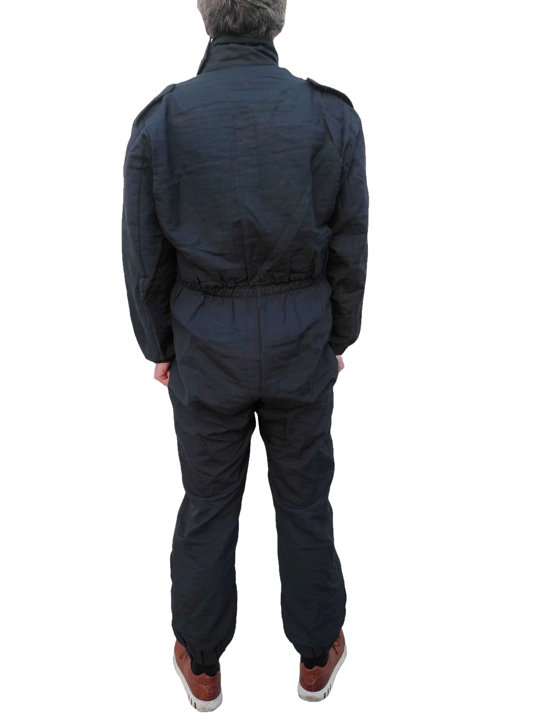 Authentic British Met Police black riot squad overalls coveralls fire resistant boiler suit
